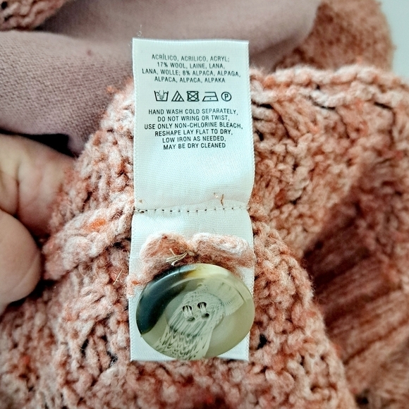 Anthropologie Knitted & Knotted Lilitz Shawl Chunky Knit Cardigan - Picture 8 of 11